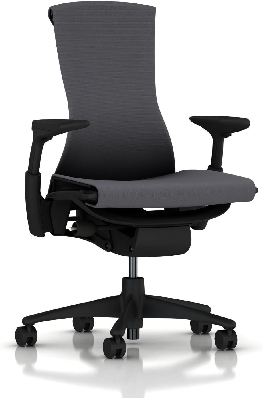 Herman Miller Embody Ergonomic Office Chair | Fully Adjustable Arms and Carpet Casters | Black Rhythm