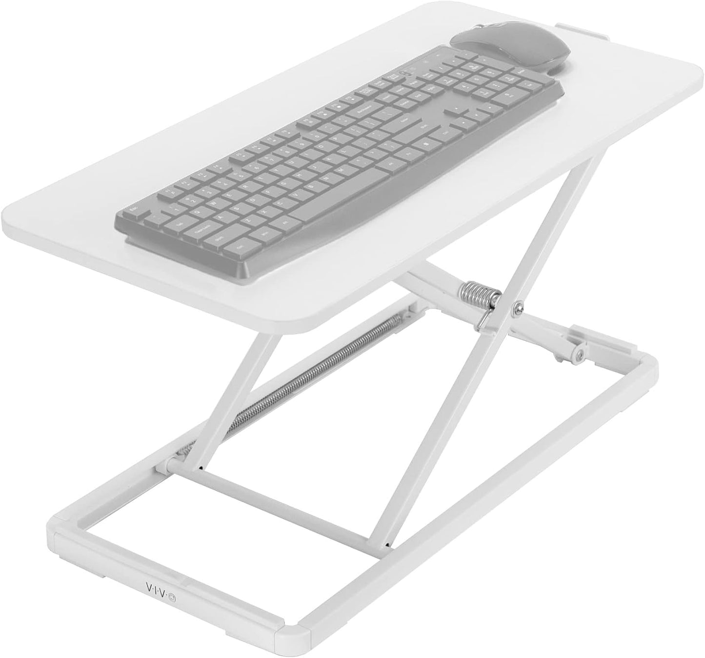 VIVO Single Top 30 inch Scissors Lift Keyboard and Mouse Riser, Height Adjustable Laptop Desk, for Ergonomic Sit Stand Workstations, Black, DESK-V030A